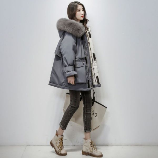 big collar loose long down woman parka coats for women women's winter 2020 new korean frock pike bread cotton padded jacket trend, Black
big collar loose long down woman parka coats for women women's winter 2020 new korean frock pike bread cotton padded jacket trend, Black