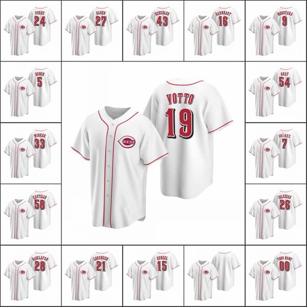 cincinnati reds #7 eugenio suarez 27 trevor bauer 5 johnny bench men women youth custom white replica home jersey, Black
cincinnati reds #7 eugenio suarez 27 trevor bauer 5 johnny bench men women youth custom white replica home jersey, Black