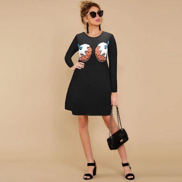 casual dresses women undefined 2021 fashion clothing a-line full dress christmas print woman, Black;gray
casual dresses women undefined 2021 fashion clothing a-line full dress christmas print woman, Black;gray