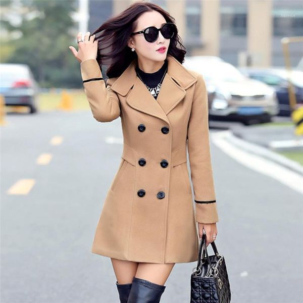 women woolen coat plus size fashion lapel double breasted coat elegant long sleeve work office winter warm long outwear 51, Black
women woolen coat plus size fashion lapel double breasted coat elegant long sleeve work office winter warm long outwear 51, Black