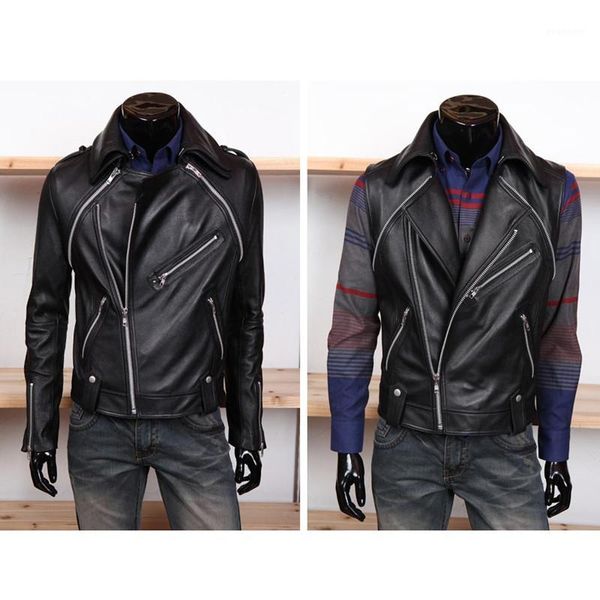 turn-down collar men faux leather jacket moto biker bomber pu jackets and coats slim men overcoat1, Black
turn-down collar men faux leather jacket moto biker bomber pu jackets and coats slim men overcoat1, Black