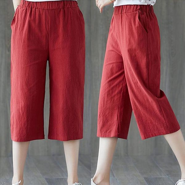 summer women elastic loose wide leg straight solid color capri pants trousers drop shipping good quality, Black;white
summer women elastic loose wide leg straight solid color capri pants trousers drop shipping good quality, Black;white