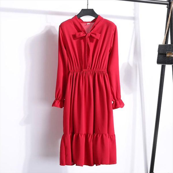 2020 midi floral long sleeve dress female korean black shirt vestidos office polka dot vintage autumn dresses women winter dress, Black;gray
2020 midi floral long sleeve dress female korean black shirt vestidos office polka dot vintage autumn dresses women winter dress, Black;gray
