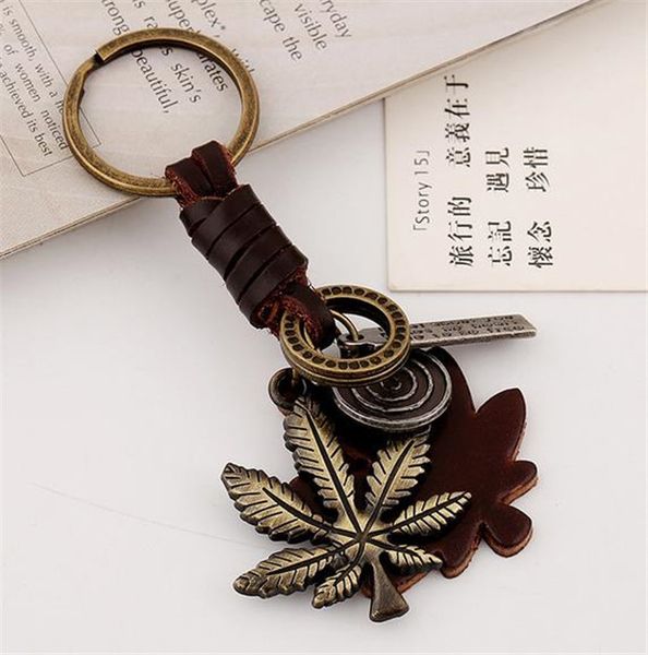 braid leather keychains fashion alloy maple leaf vintage pendant key chain mens punk handbag accessories y120, Slivery;golden
braid leather keychains fashion alloy maple leaf vintage pendant key chain mens punk handbag accessories y120, Slivery;golden