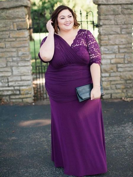 plus size purple mermaid mother of the bride dresses half sleeves lace pleated bodice v neck formal gown evening dress 2020 long, Black;red
plus size purple mermaid mother of the bride dresses half sleeves lace pleated bodice v neck formal gown evening dress 2020 long, Black;red