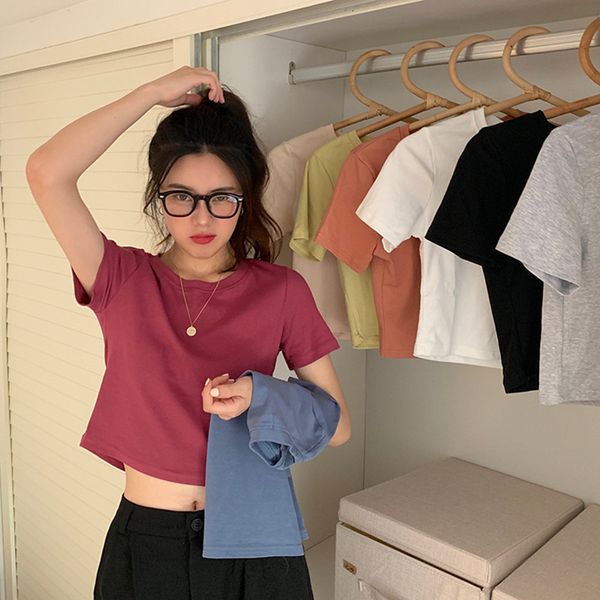 2021 new 8 colors summer basic color design short sleeve women's t-shirt (f3954) iz0p, White
2021 new 8 colors summer basic color design short sleeve women's t-shirt (f3954) iz0p, White