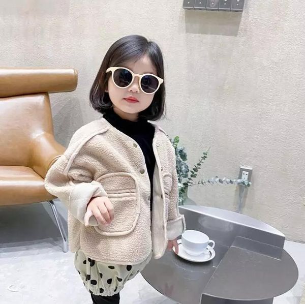 2020 Korea Style Girls Boys Thicken Coat Winter Cotton Full Sleeve Fashion Kids Jacket 1-6 Years