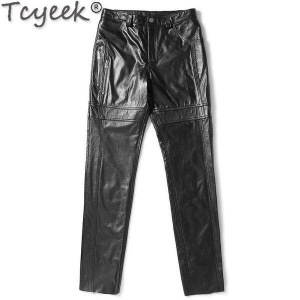 tcyeek 2020 autumn winter genuine leather pants men cowhide pants korean style mens trousers windbreak pantalon cuir moto lw4529, Black
tcyeek 2020 autumn winter genuine leather pants men cowhide pants korean style mens trousers windbreak pantalon cuir moto lw4529, Black