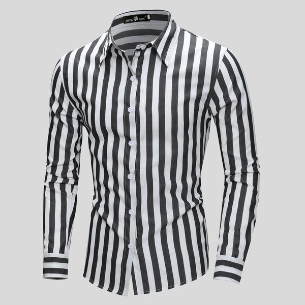 2020 men's plaid stripe cotton shirts male long sleeve slim fit business casual shirt plus size s-2xl, White;black
2020 men's plaid stripe cotton shirts male long sleeve slim fit business casual shirt plus size s-2xl, White;black