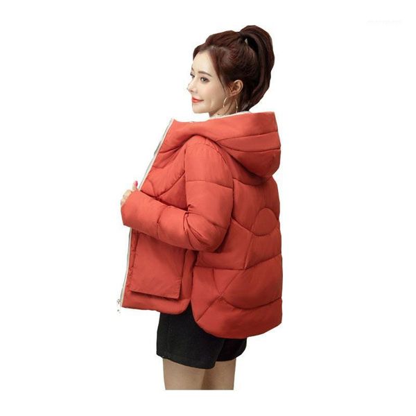 women's down & parkas women short winter jacket girls hooded bakery windproof oversize cotton padded outwear coat1, Black
women's down & parkas women short winter jacket girls hooded bakery windproof oversize cotton padded outwear coat1, Black