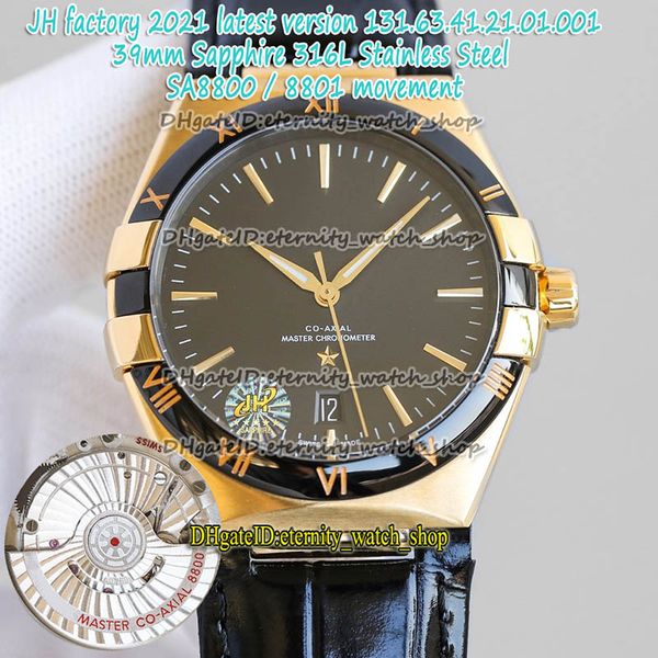 2021 jhf latest version 39mm 316l stainless steel sa8800 8801 automatic 131.63.41.21.01.001 black dial automatic mens watch eternity-watches, Slivery;brown
2021 jhf latest version 39mm 316l stainless steel sa8800 8801 automatic 131.63.41.21.01.001 black dial automatic mens watch eternity-watches, Slivery;brown
