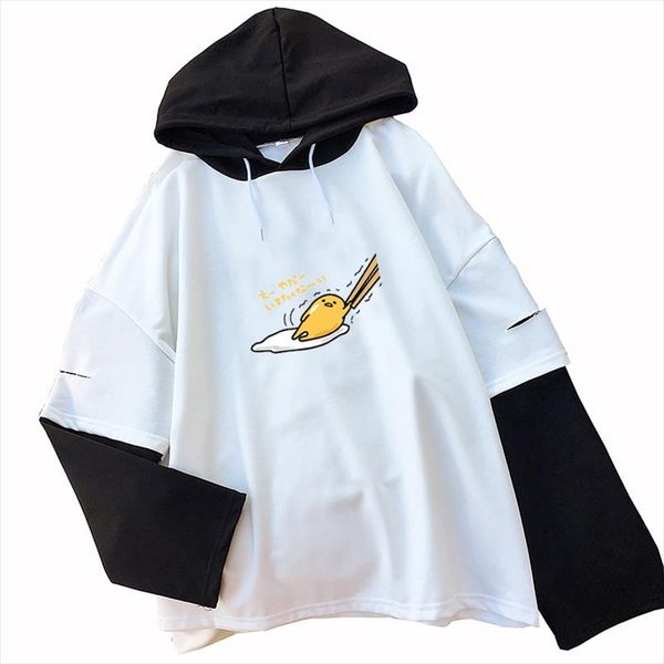 autumn splicing hoodies sweatshirt women fashion lovely gudetama printed long sleeve loose raglan harajuku kawaii cartoon hooded, Black
autumn splicing hoodies sweatshirt women fashion lovely gudetama printed long sleeve loose raglan harajuku kawaii cartoon hooded, Black