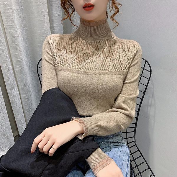 women's sweaters women 2021 autumn winter knitted turtleneck sweater female long sleeve pullovers ladies fashion bottoming shirts a537, White;black
women's sweaters women 2021 autumn winter knitted turtleneck sweater female long sleeve pullovers ladies fashion bottoming shirts a537, White;black
