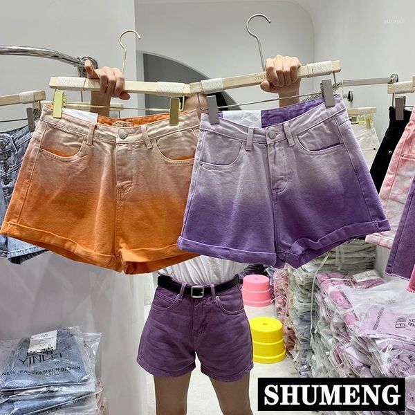 gradient candy color personality purple jeans shorts for women 2020 summer new wide-leg shorts denim pants teenagers1, Blue
gradient candy color personality purple jeans shorts for women 2020 summer new wide-leg shorts denim pants teenagers1, Blue