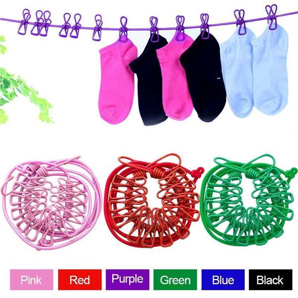 hooks & rails portable outdoor windproof clothesline hanger drying rack clothes hanging rope line with 12 clips lks991
hooks & rails portable outdoor windproof clothesline hanger drying rack clothes hanging rope line with 12 clips lks991