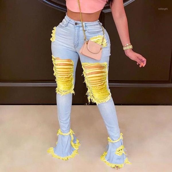 laamei ripped jeans flared trousers women high waist joggers bell bottom trousers denim skinny jeans female fashion denim pants1, Blue
laamei ripped jeans flared trousers women high waist joggers bell bottom trousers denim skinny jeans female fashion denim pants1, Blue