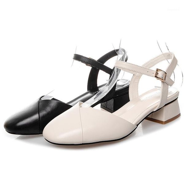 leather summer new british style low heel hollow fashion single shoes baotou women's sandals1, Black
leather summer new british style low heel hollow fashion single shoes baotou women's sandals1, Black