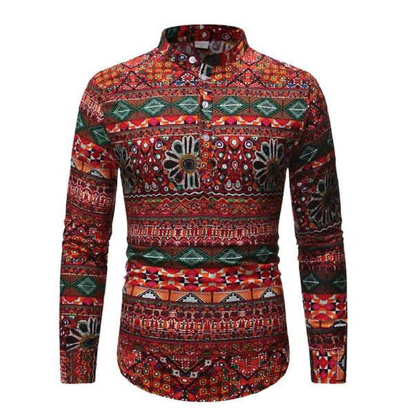 men's casual shirts mens streetwear vintage ethnic style printing hawaiian retro patchwork loose long sleeve stand collar shirt plus, White;black
men's casual shirts mens streetwear vintage ethnic style printing hawaiian retro patchwork loose long sleeve stand collar shirt plus, White;black