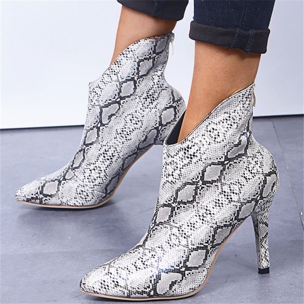 new paris fashion lady ankle boots luxurys designers casual shoes pointed toe high heel boot snakeskin grain women shoe big size chaussures, Black
new paris fashion lady ankle boots luxurys designers casual shoes pointed toe high heel boot snakeskin grain women shoe big size chaussures, Black