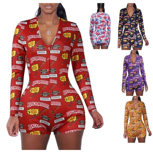 spring short pants rompers bodycon long sleeve print jumpsuit for women dz002 t200113, Black;white
spring short pants rompers bodycon long sleeve print jumpsuit for women dz002 t200113, Black;white