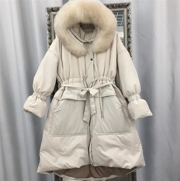 veste d'hiver femmes réel fourrure de raton laveur col 90% blanc canard vers le bas longue parka chaude veste femme à capuche lâche 201, Black
veste d'hiver femmes réel fourrure de raton laveur col 90% blanc canard vers le bas longue parka chaude veste femme à capuche lâche 201, Black