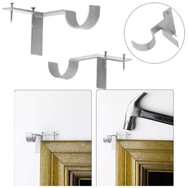 hooks & rails 2 x curtain rod bracket kwik hang holders tap right into window frame bracket11
hooks & rails 2 x curtain rod bracket kwik hang holders tap right into window frame bracket11