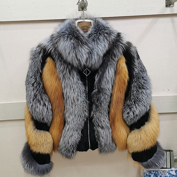 natural winter 2020 ladies shredded fox skin coat outwear solid female jacket 2525, Black
natural winter 2020 ladies shredded fox skin coat outwear solid female jacket 2525, Black