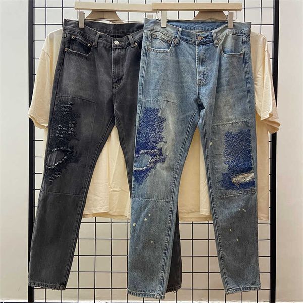 men's jeans ins men's fashion heavy industry electric embroidery flower burning trendsetter loose casual pants jeans, Blue
men's jeans ins men's fashion heavy industry electric embroidery flower burning trendsetter loose casual pants jeans, Blue