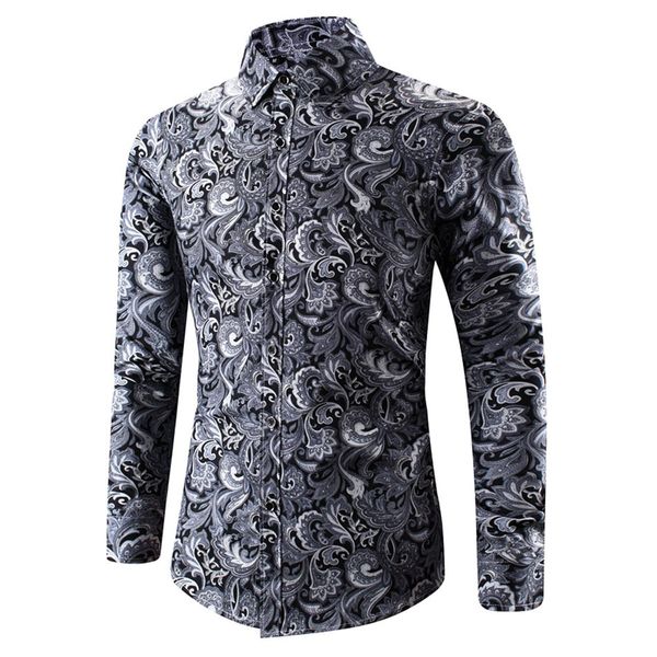 spring men single turn collar winter brested buttons shirt autumn party paisley printed fashion long sleeve casual shirt 5xl c1211, White;black
spring men single turn collar winter brested buttons shirt autumn party paisley printed fashion long sleeve casual shirt 5xl c1211, White;black