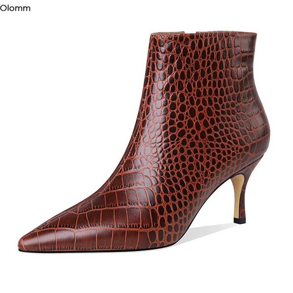 boots olomm women leather ankle high heel chic pointed toe gorgeous black coffee party shoes us size 4-8.5
boots olomm women leather ankle high heel chic pointed toe gorgeous black coffee party shoes us size 4-8.5