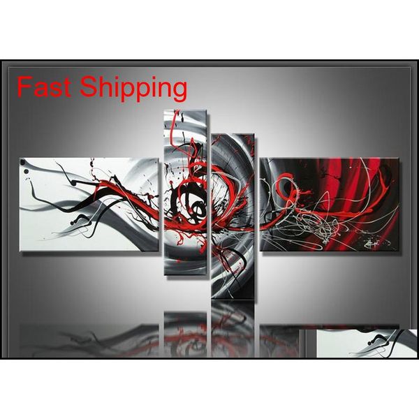 multi piece combination 4 pcs/set canvas art abstract oil painting black white and red wall decor hand-p qylphg packing2010
multi piece combination 4 pcs/set canvas art abstract oil painting black white and red wall decor hand-p qylphg packing2010