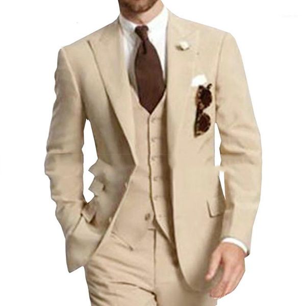 new beige men's suit formal business suits 3 pieces notch lapel solid tuxedos man for wedding groomsmen(blazer+vest+pants)1, White;black
new beige men's suit formal business suits 3 pieces notch lapel solid tuxedos man for wedding groomsmen(blazer+vest+pants)1, White;black