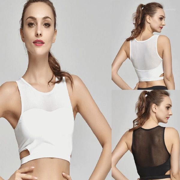 gym clothing women fitness sport shirt sleeveless yoga mesh stitching breathable -proof running tank vest underwear1, White;black
gym clothing women fitness sport shirt sleeveless yoga mesh stitching breathable -proof running tank vest underwear1, White;black