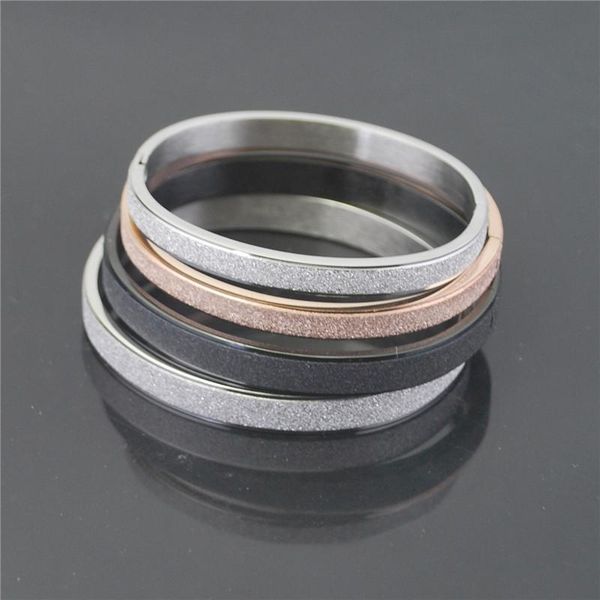 bangle 2021 fashion 8mm sandblasting couple bracelets for women men wholesale jewelry charm stainless steel bangles drop, Black
bangle 2021 fashion 8mm sandblasting couple bracelets for women men wholesale jewelry charm stainless steel bangles drop, Black