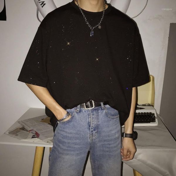 summer bright color t shirt men's fashion solid color casual loose hip-hop t-shirt men streetear short-sleeved tshirt mens 1, White;black
summer bright color t shirt men's fashion solid color casual loose hip-hop t-shirt men streetear short-sleeved tshirt mens 1, White;black