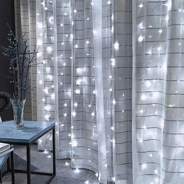 3m x 3m 300-led white light romantic christmas wedding outdoor decoration curtain string light 110v wholesale
3m x 3m 300-led white light romantic christmas wedding outdoor decoration curtain string light 110v wholesale