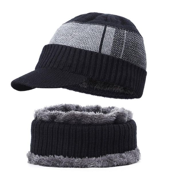 knitted hat winter warm hat knit visor fleece lined cap soft breathable with scarf loops set casquette homme, Blue;gray
knitted hat winter warm hat knit visor fleece lined cap soft breathable with scarf loops set casquette homme, Blue;gray