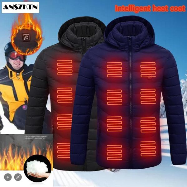men's down & parkas men winter usb heating jackets smart thermostat women warm hooded heated clothing fever 8 places cotton-padded jack, Black
men's down & parkas men winter usb heating jackets smart thermostat women warm hooded heated clothing fever 8 places cotton-padded jack, Black