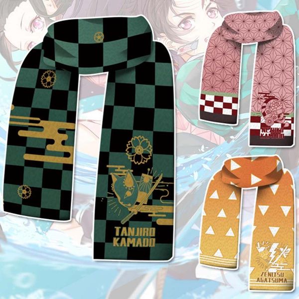 new printed plush scarf japanese cartoon anime demon slayer kimetsu no yaiba kamado nezuko kamado tanjirou keep warm gift, Blue;gray
new printed plush scarf japanese cartoon anime demon slayer kimetsu no yaiba kamado nezuko kamado tanjirou keep warm gift, Blue;gray