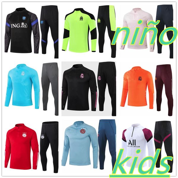 2021 kids tracksuit boys holland ajax training suit 2020 real madrid paris soccer jogging child football tracksuit, Black
2021 kids tracksuit boys holland ajax training suit 2020 real madrid paris soccer jogging child football tracksuit, Black