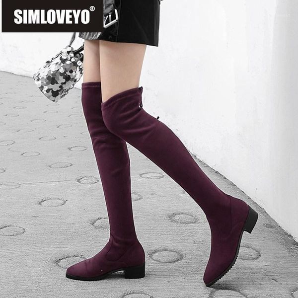 boots simloveyo arrive quality womens elastic fabric suede knee-high flat comfortable thigh high b8821, Black
boots simloveyo arrive quality womens elastic fabric suede knee-high flat comfortable thigh high b8821, Black