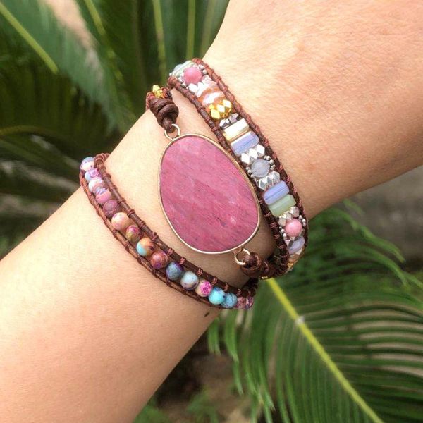 leather wrap bracelet w/ stones multi color natural beads crystal weaving statement art bracelet gifts, Golden;silver
leather wrap bracelet w/ stones multi color natural beads crystal weaving statement art bracelet gifts, Golden;silver