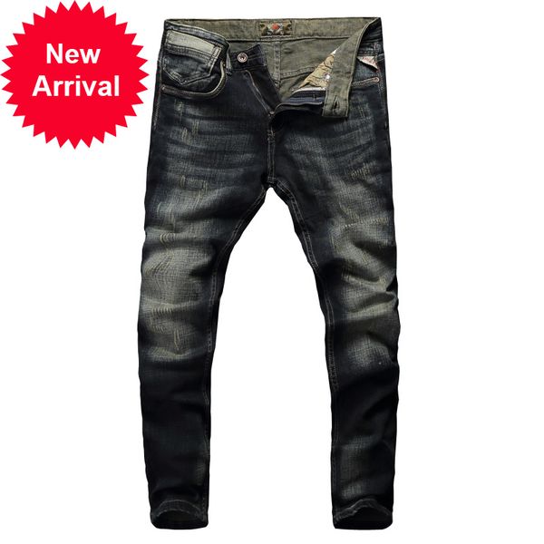 2021 new new classic spandex denim designer cotton breeches thin retro-washed jeans ripped men's pants dxo6, Blue
2021 new new classic spandex denim designer cotton breeches thin retro-washed jeans ripped men's pants dxo6, Blue