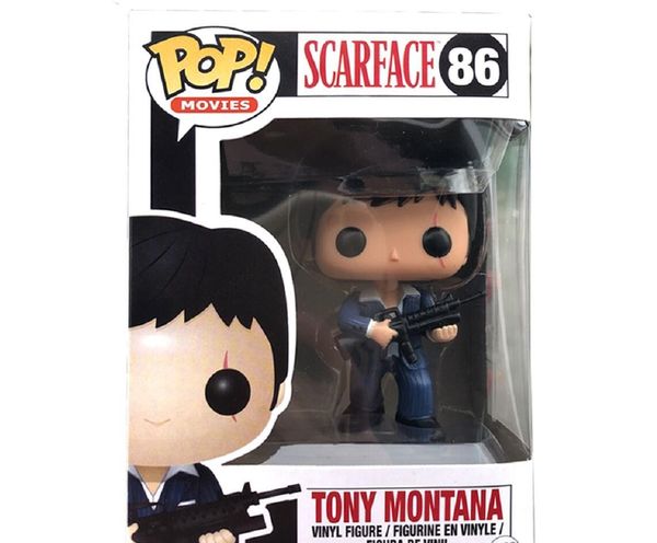 new funko pop scarface 86# tony montana pvc collection figure toys for birthday gifts