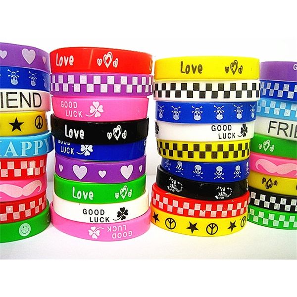 styles wholesale bulk lots 100pcs mixed different colors silicone rubber fashion cuff wristband bracelets brand new, Black
styles wholesale bulk lots 100pcs mixed different colors silicone rubber fashion cuff wristband bracelets brand new, Black