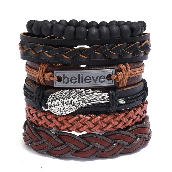 6pcs/set brown wrap woven new fashion handmade men bracelets male women leather bracelet men bangle wholesale jewelry gift, Golden;silver
6pcs/set brown wrap woven new fashion handmade men bracelets male women leather bracelet men bangle wholesale jewelry gift, Golden;silver