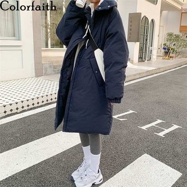 colorfaith new autumn winter women jacket pockets stand collar puffer parkas high-quality oversize warm long coat co850 201027, Black
colorfaith new autumn winter women jacket pockets stand collar puffer parkas high-quality oversize warm long coat co850 201027, Black