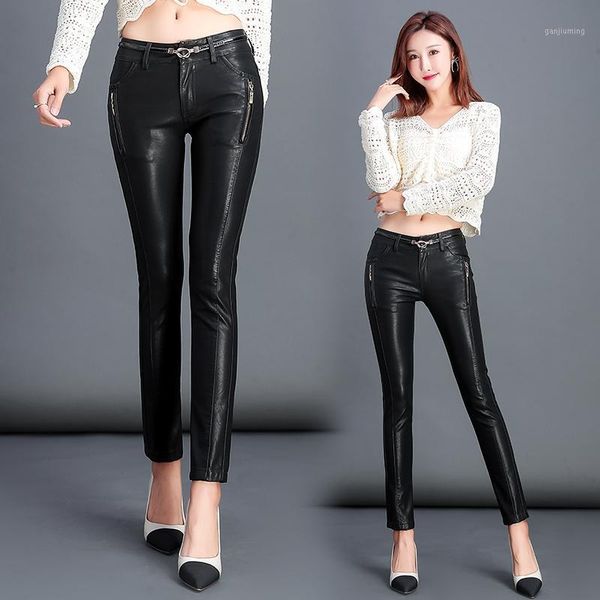 2021 spring autumn black leather pants women fashion skinny pu leather zipper pencil pants women plus size 5xl long trousers1, Black;white
2021 spring autumn black leather pants women fashion skinny pu leather zipper pencil pants women plus size 5xl long trousers1, Black;white