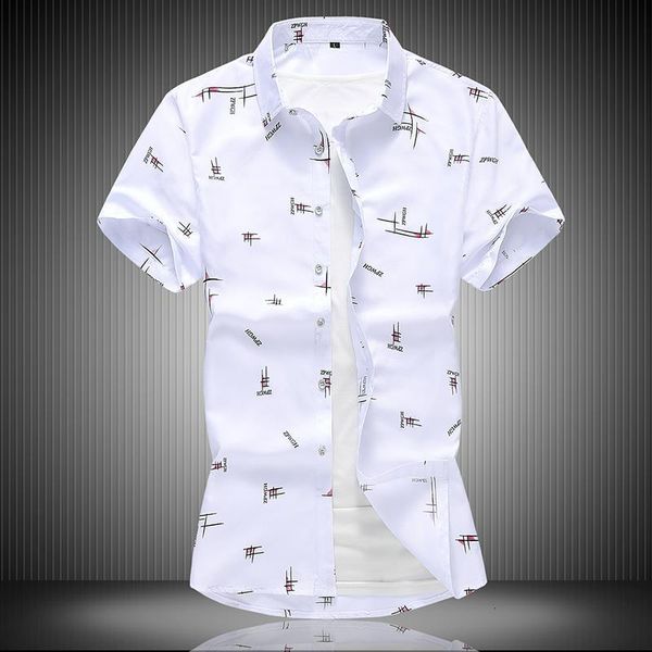 2019 summer brand men short sleeve shirts letter printed casual business male shirts camisas masculina plus size 5xl 6xl 7xl, White;black
2019 summer brand men short sleeve shirts letter printed casual business male shirts camisas masculina plus size 5xl 6xl 7xl, White;black