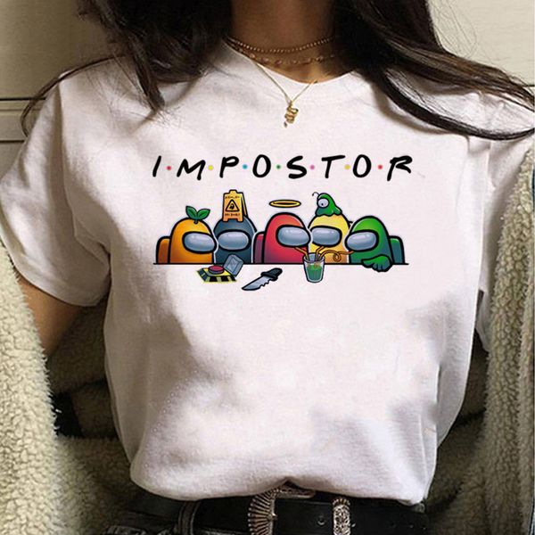 2020 new european and american games amongsus we kill loose big short-sleeved round neck t-shirt in space, White
2020 new european and american games amongsus we kill loose big short-sleeved round neck t-shirt in space, White